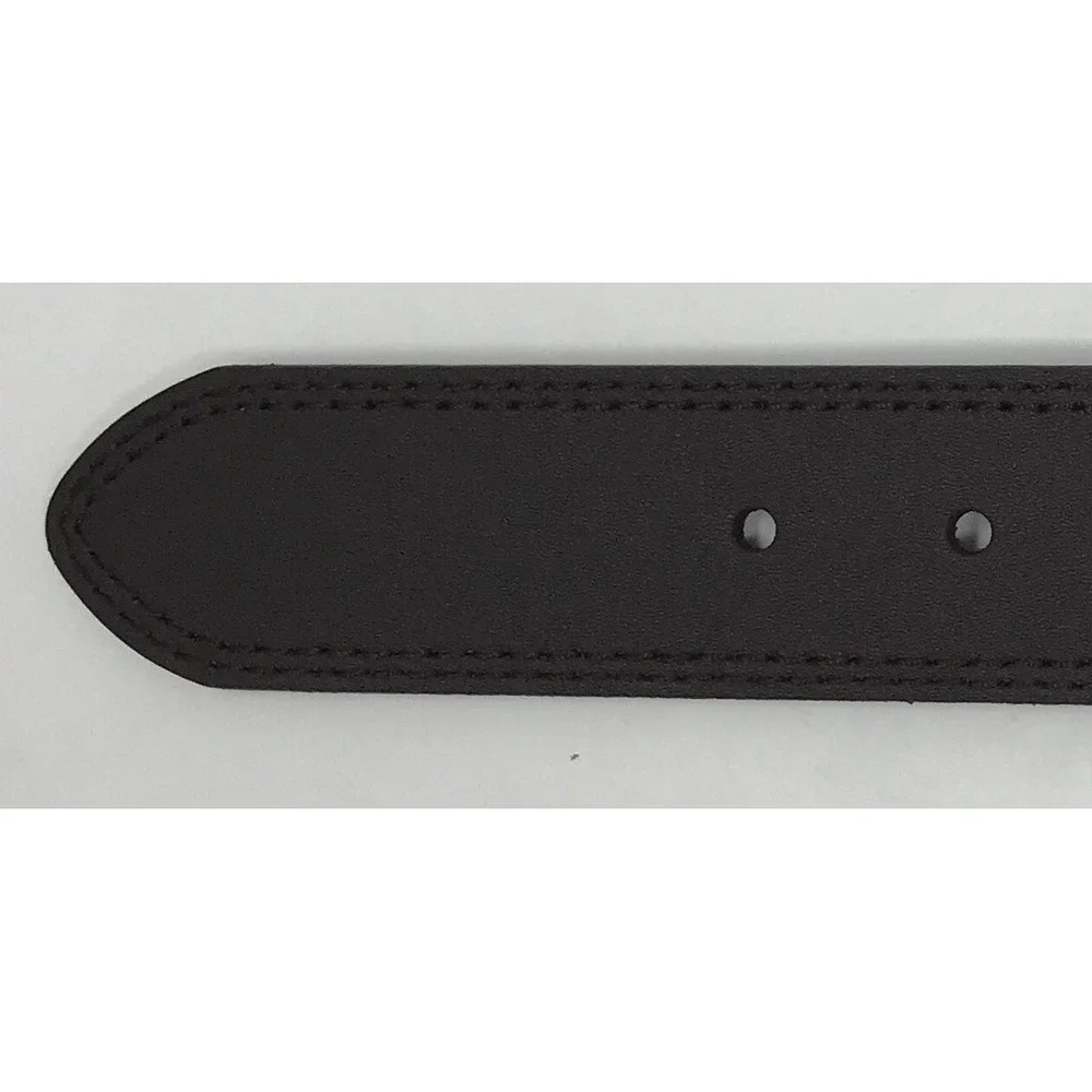 Dickies Men's Casual‎ Leather Belt Dark Brown w/Black Buckle Size 38 NEW